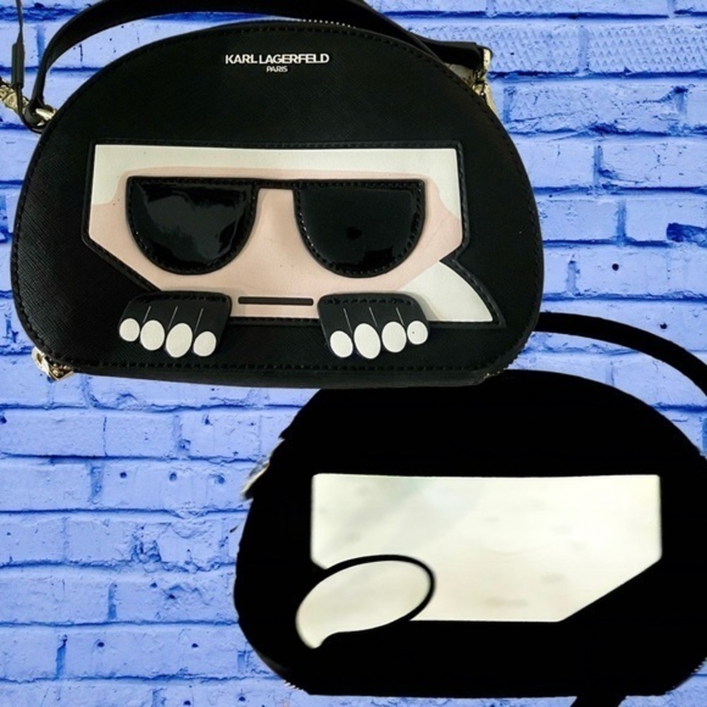 Karl Lagerfeld Maybelle Choupette Convertible Dome Satchel / Crossbody NWT
